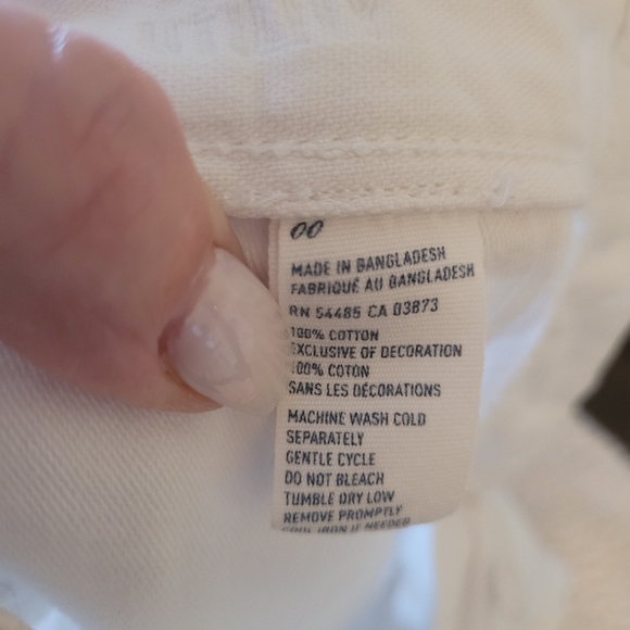 AE Outfitters White Denim/Cotton hip-hugger Pants - Picture 8 of 9